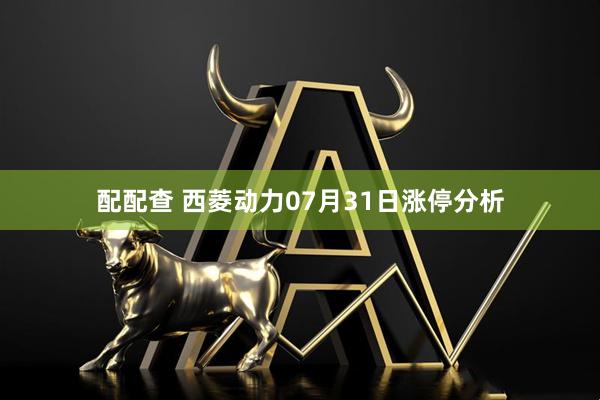配配查 西菱动力07月31日涨停分析